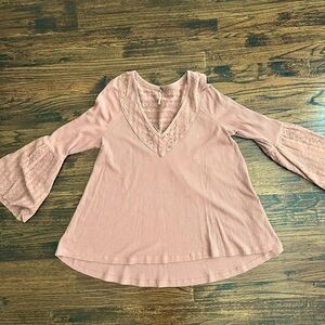 Free People bell sleeved tunic size L